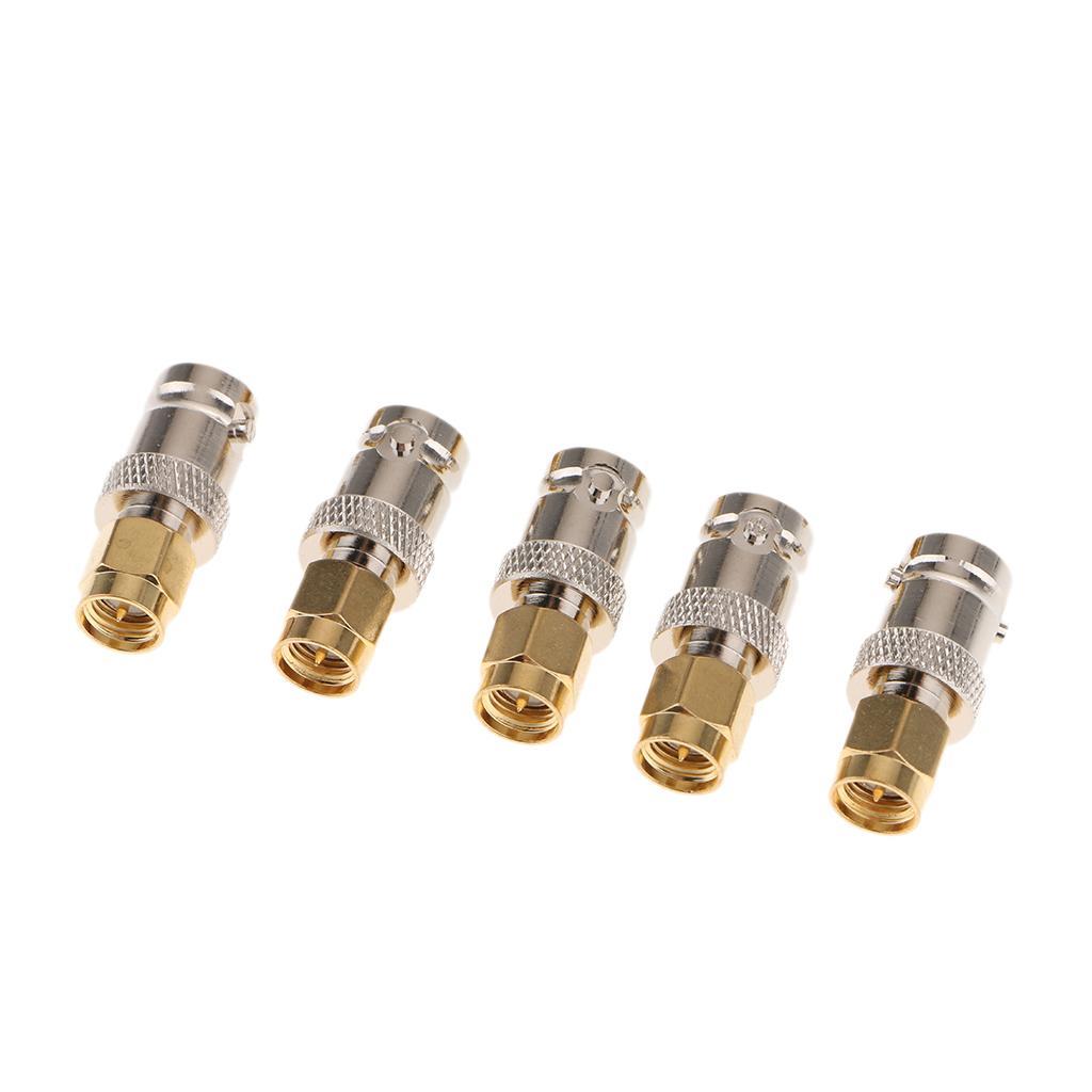 10Pcs RF Coaxial Coax Adapter SMA Male to BNC Female