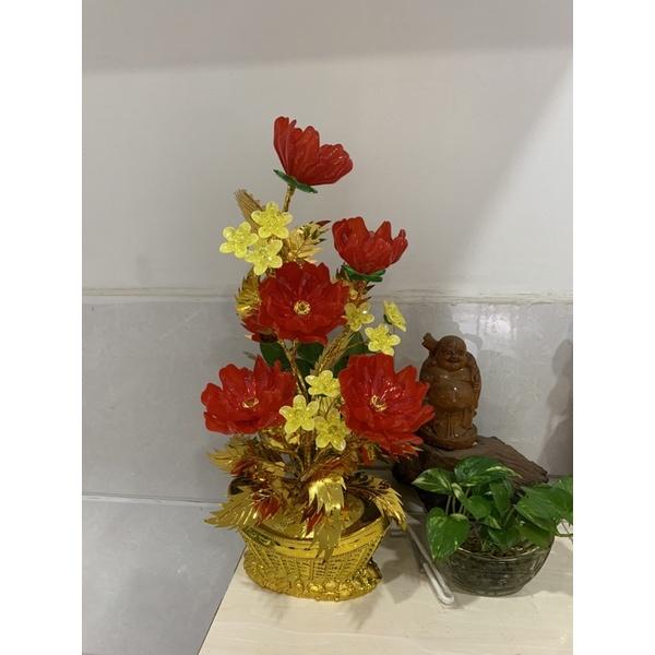 Chậu hoa trưng bàn thờ cao 45cm