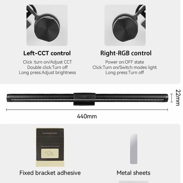 Đèn màn hình 5 màu với đèn nền RGB, đèn máy tính USB