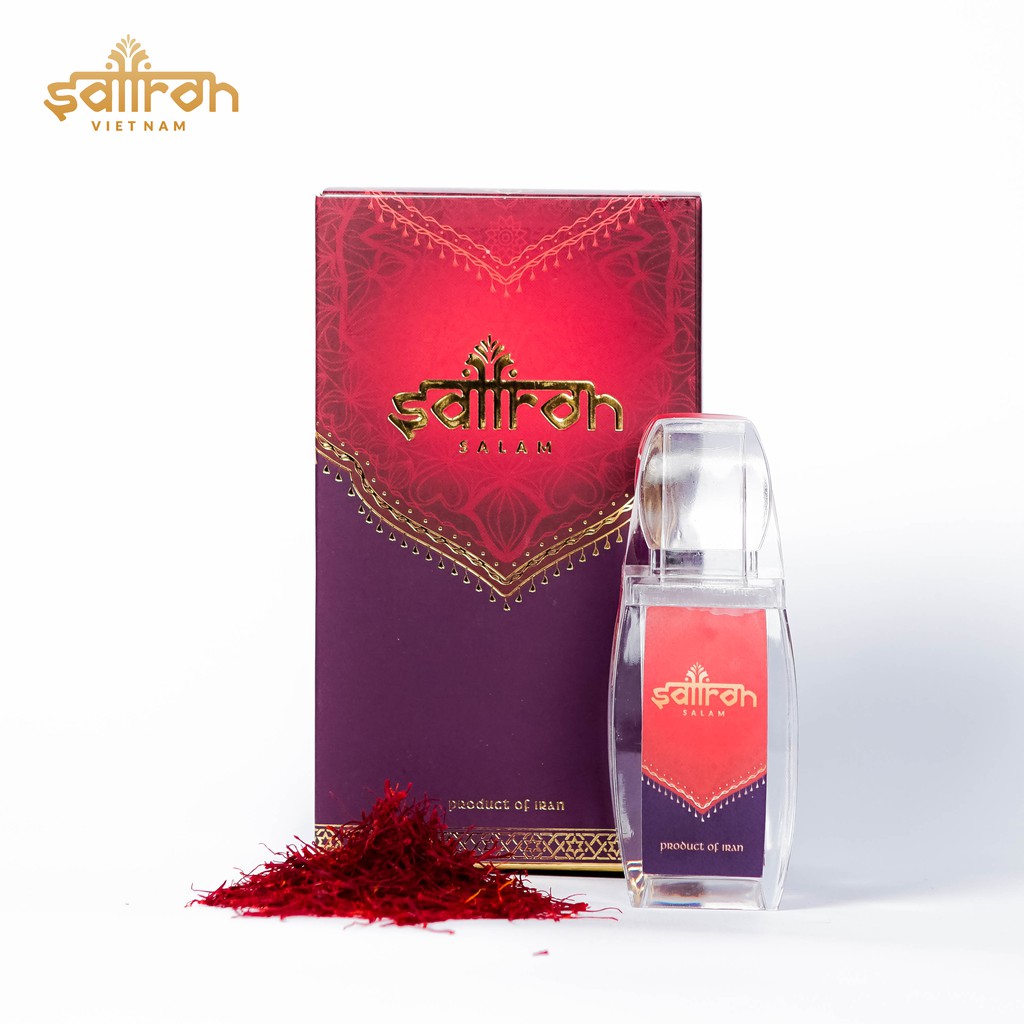 Nhụy Hoa Nghệ Tây Saffron Salam 1Gram Tặng kèm Giai lệ trà Saffron Việt Nam