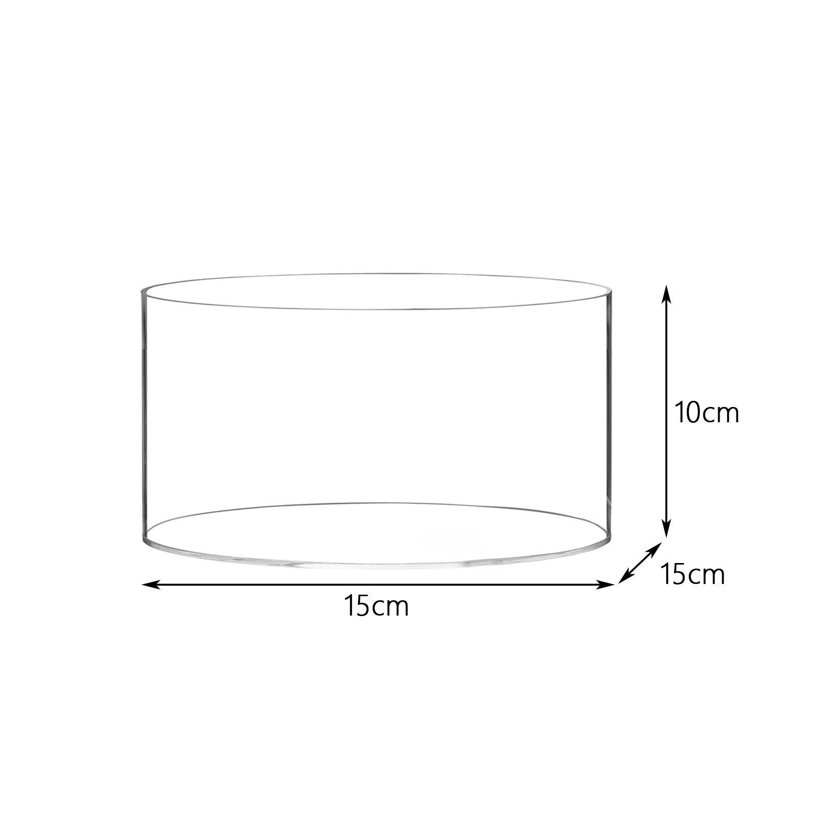 Acrylic Vase Clear Modern Flowerpot Round Planter for Gift Weddings Birthday