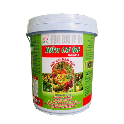 Phân bón Hữu Cơ 68 Đa Năng Đậm Đặc xô 20kg