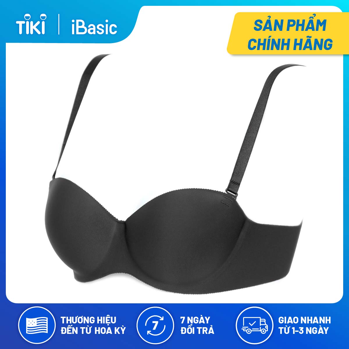 Áo ngực nữ su iBasic có gọng không đường may mút vừa cup ngang phom đúc BRAW098