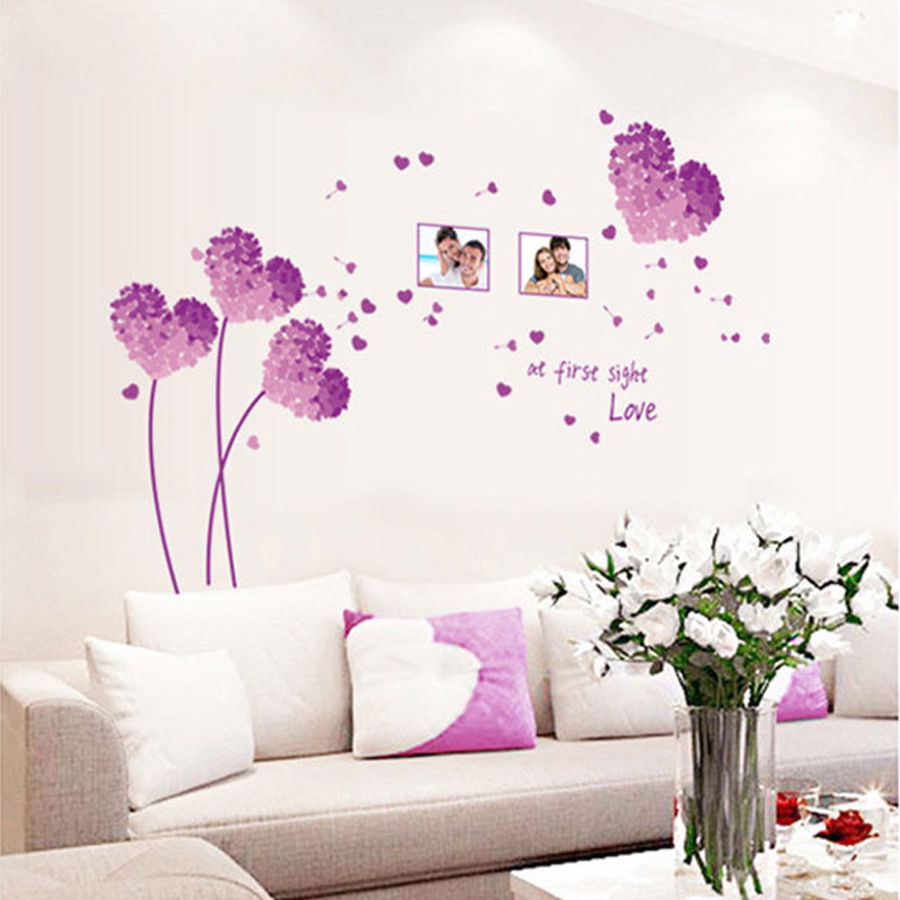 Tranh dán tường 3D Tinh yêu_HTT02