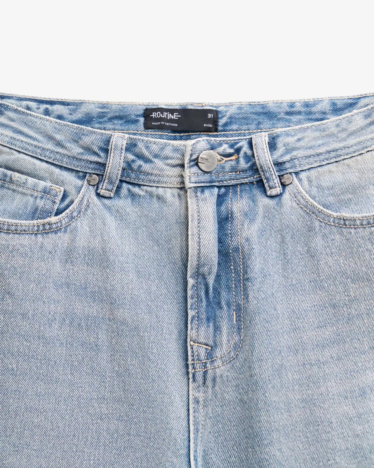 Quần jean nam nhãn point Form Baggy - ROUTINE 10F25DPA015