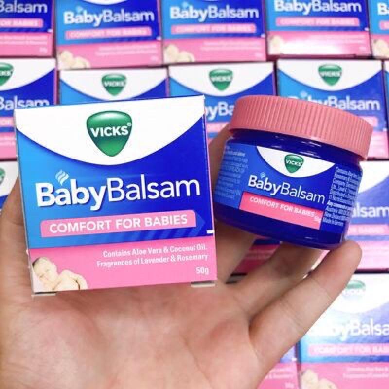 Dầu Bôi Ấm Ngực Vicks Baby Balsam Chống Cảm