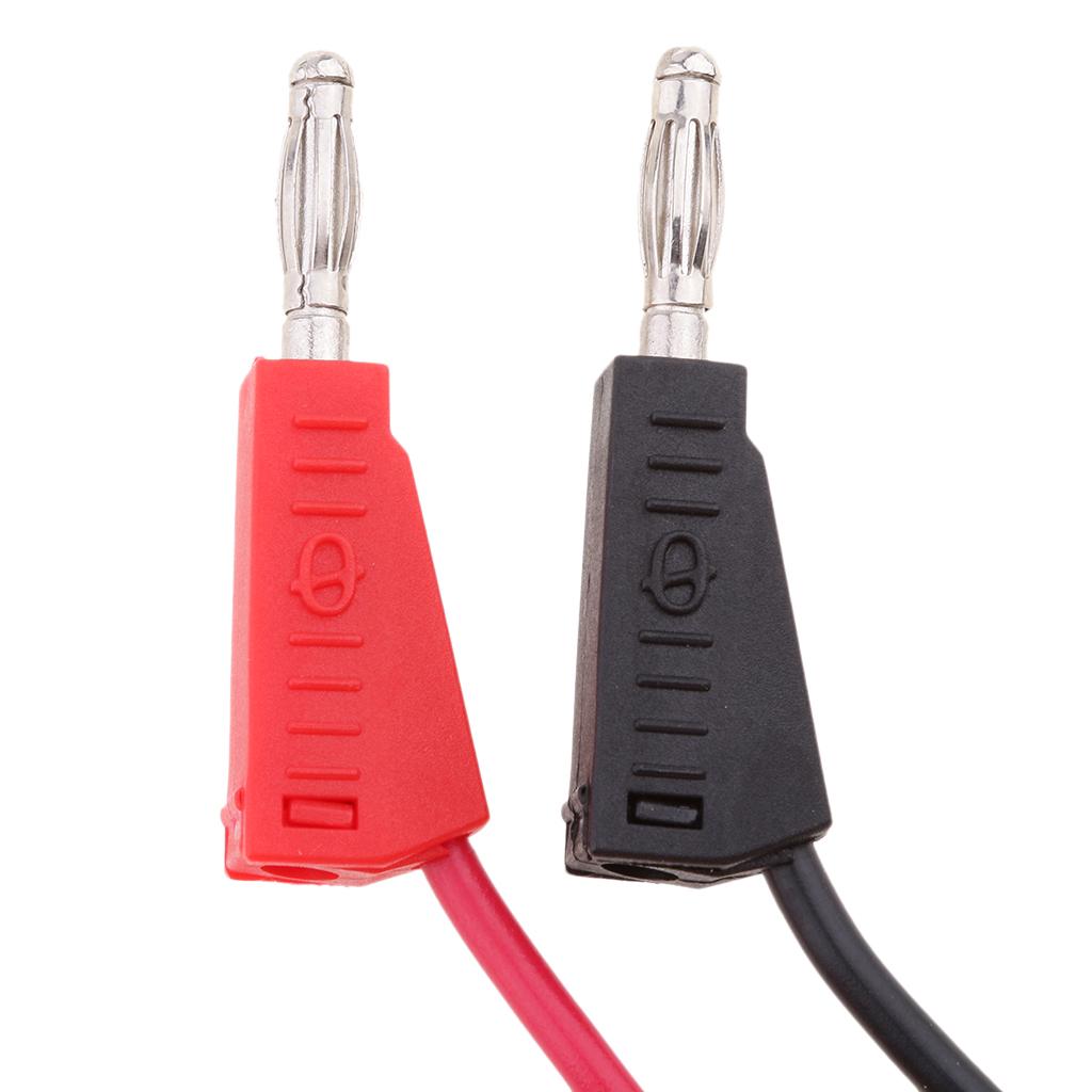 Pure Copper BNC Q9 to Dual 4mm Stackable Banana Plug with Test Leads Probe Cable 120CM