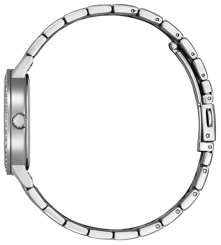 Đồng Hồ Nữ Citizen Pin-Quartz Đính Đá Swarovski Dây Thép Không Gỉ EL3100-55A - Mặt Trắng (31mm)