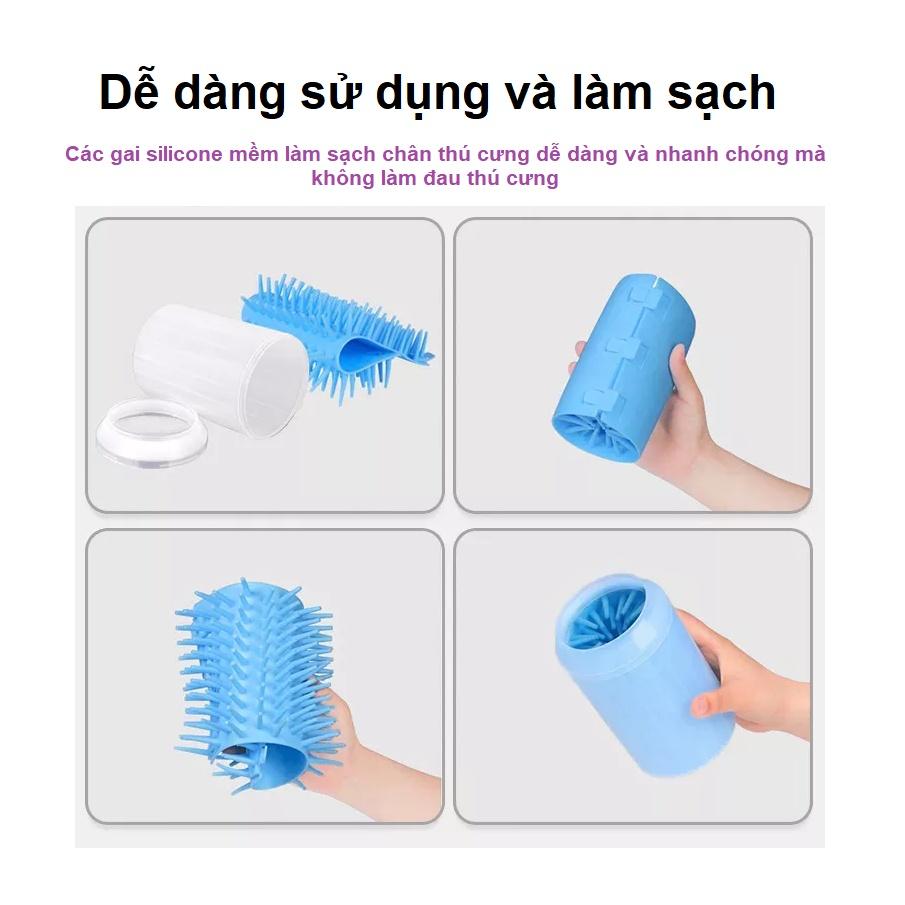 Cốc rửa chân chó mèo Vệ sinh chân thú cưng