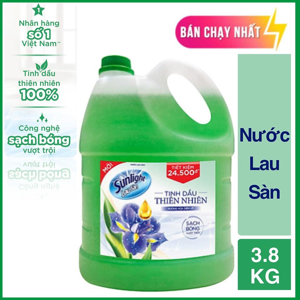 Nước lau sàn Sunlight Hương Hoa Diên Vỹ 3.8L