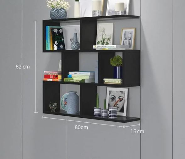 Kệ Sách Gỗ Treo Tường 4 Tầng Juno Sofa CTKT06-80 KT 80 x 82 x 20cm