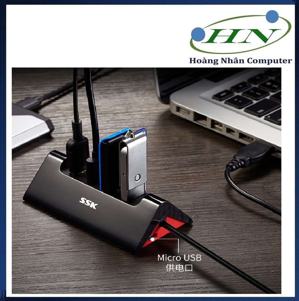 Hub Chia Cổng USB 3.0 Từ 1 Ra 4 SSK SHU835