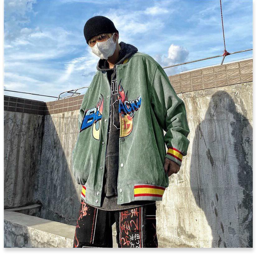 ÁO KHOÁC NHUNG BOMBER UNISEX NAM NỮ THỜI TRANG LANO STORE 99