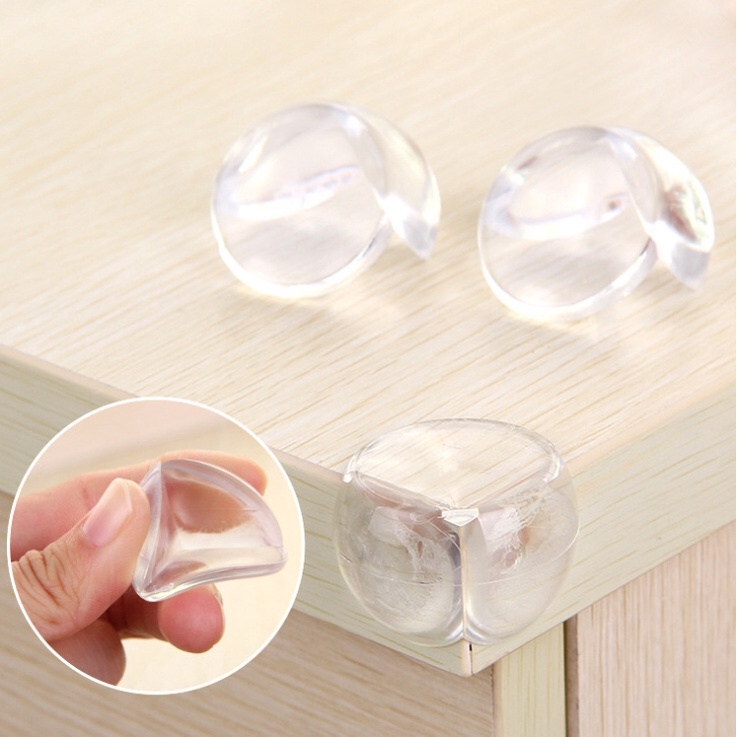 Set 12 miếng silicon bọc cạnh góc bàn bảo vệ bé không bị thương khi va đập