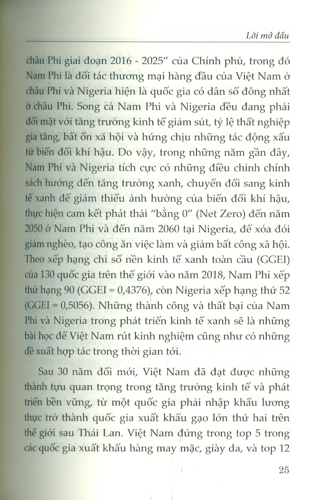 Phát Triển Kinh Tế Xanh Ở Nam Phi Và Nigeria: Gợi Ý Chính Sách Cho Việt Nam (Sách chuyên khảo) - PGS. TS. Lê Phước Minh chủ biên