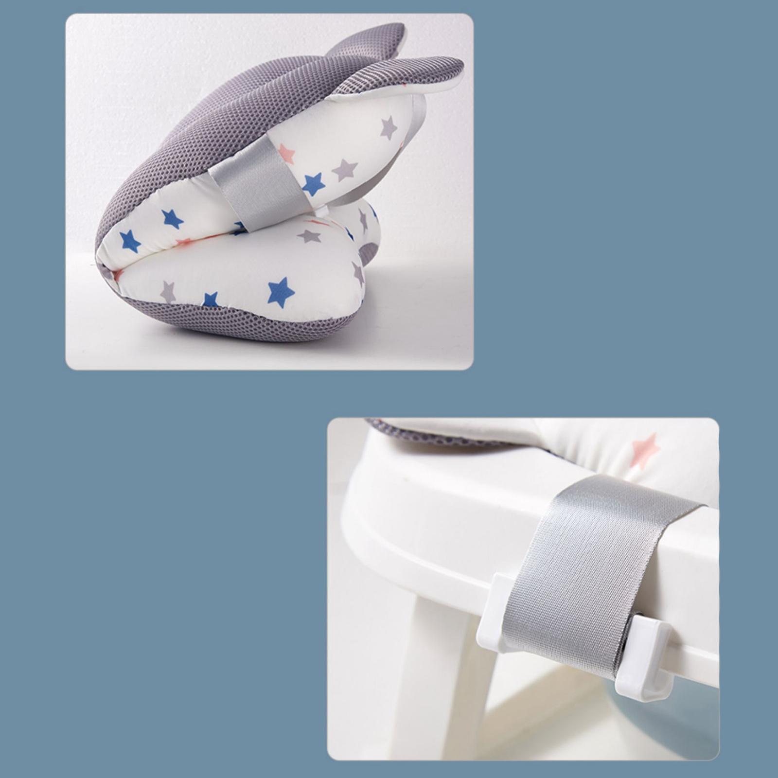 Dolity Baby Bath Seat Support Mat Foldable Baby Bath Tub Pad