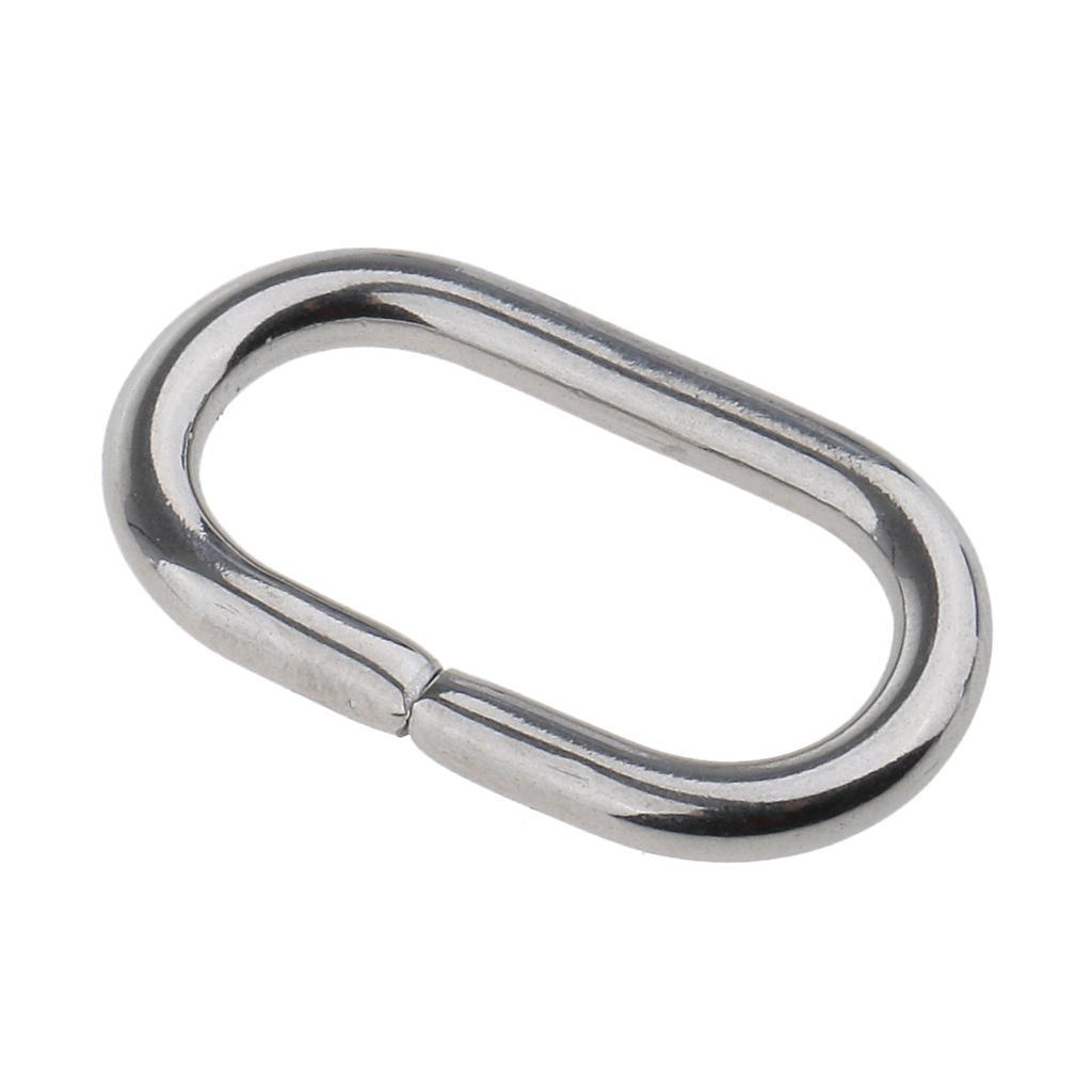 4 Piece Stainless Steel Nylon  Strap Belt Loop  Keeper