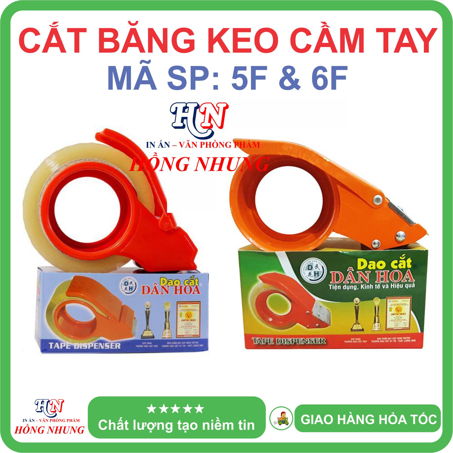 Đồ Cắt Băng Keo Cầm Tay Sắt 5F/ 6F Dụng Cụ Cắt Băng Keo tiện lợi