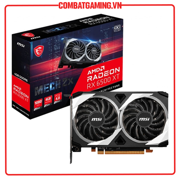 Card Màn Hình Msi Radeon RX 6500 XT Mech 2X 4GB OC - Hàng Chính Hãng