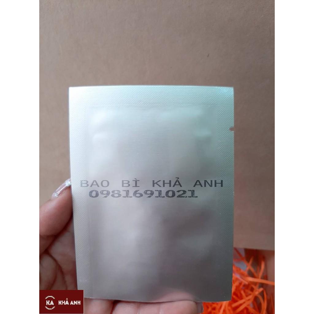 1kg TÚI 3 BIÊN Bạc Hàn Nhiệt Túi ép miệng 2 mặt MÀU BẠC