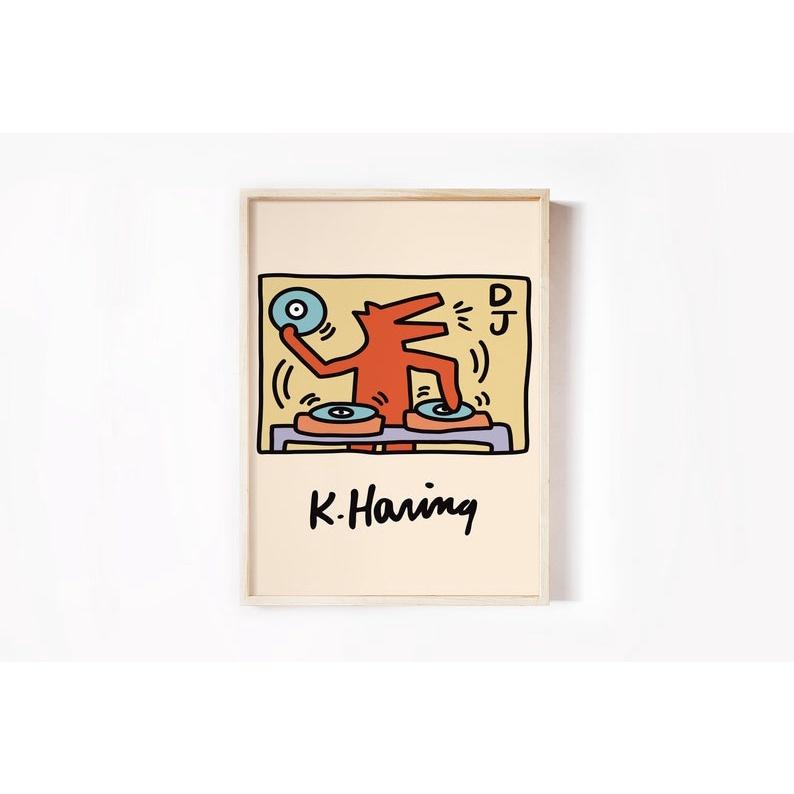 Tranh canvas Keith Haring Pop Art