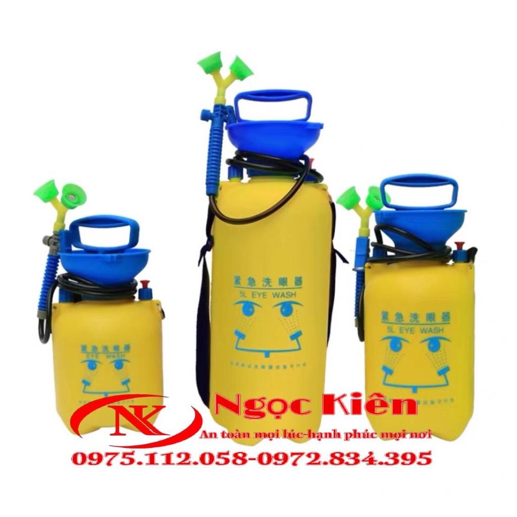 Bình rửa mắt khẩn cấp di động 5 lít, bồn rửa mắt khẩn cấp 5L