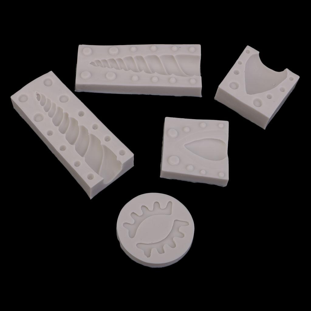 5 Pieces Horse Design Silicone DIY Fondant Cake Mold Sugarcraft Baking Mould Tools Cake Decorating Tool Mold