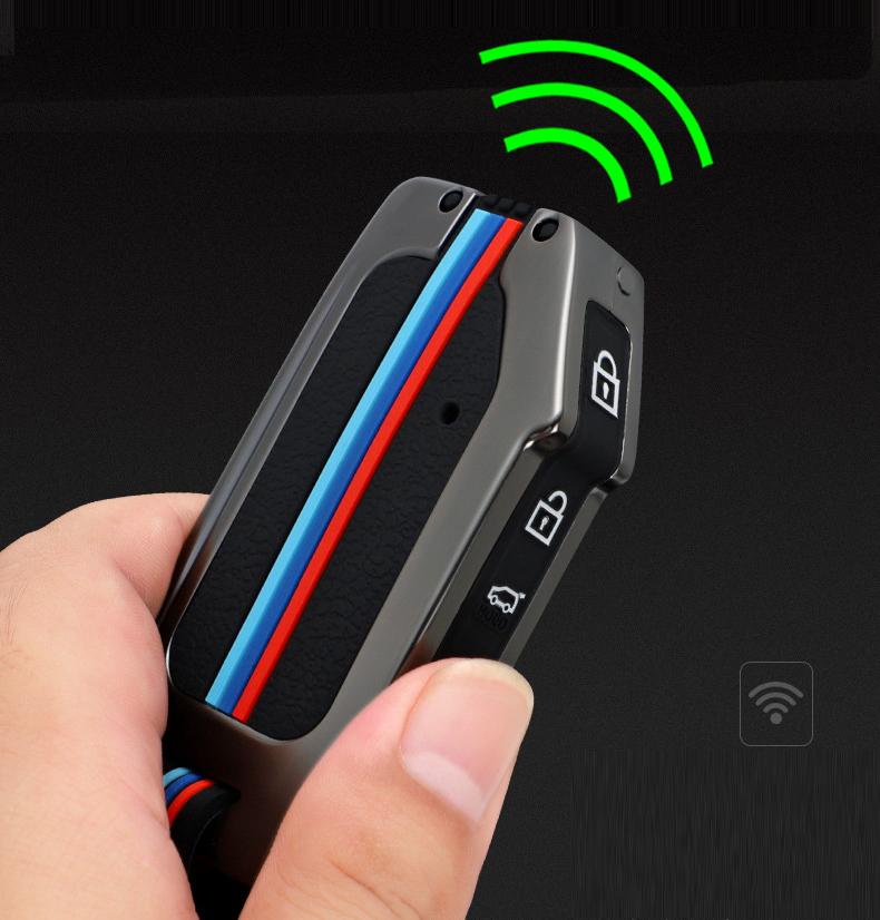 Ốp bảo vệ chìa khóa xe KIA 4 nút bằng hợp kim cao cấp sang trọng PKXH-182