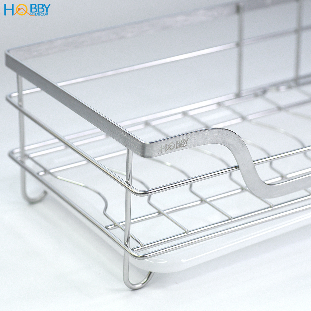 Kệ đựng chén dán tường nhà bếp Hobby Home Decor KCH Inox 304 không rỉ, kèm keo dán siêu dính