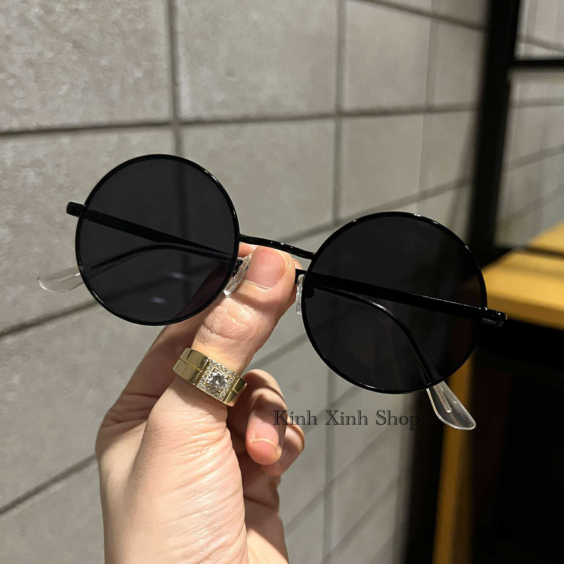 Kính râm nam nữ Mắt tròn xoe chống nắng - Kính râm Cosplay Gojo