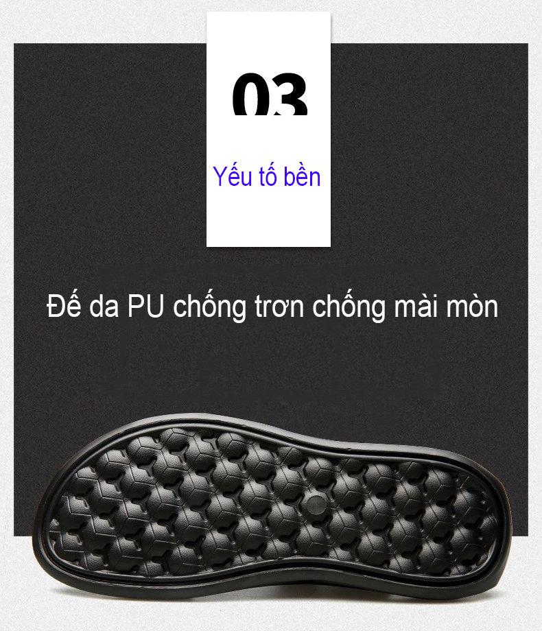 Giày Sandal nam đế mềm phiên bản Hàn Quốc ôm chân thoáng khí mã 58140 -8  - Đen - 38