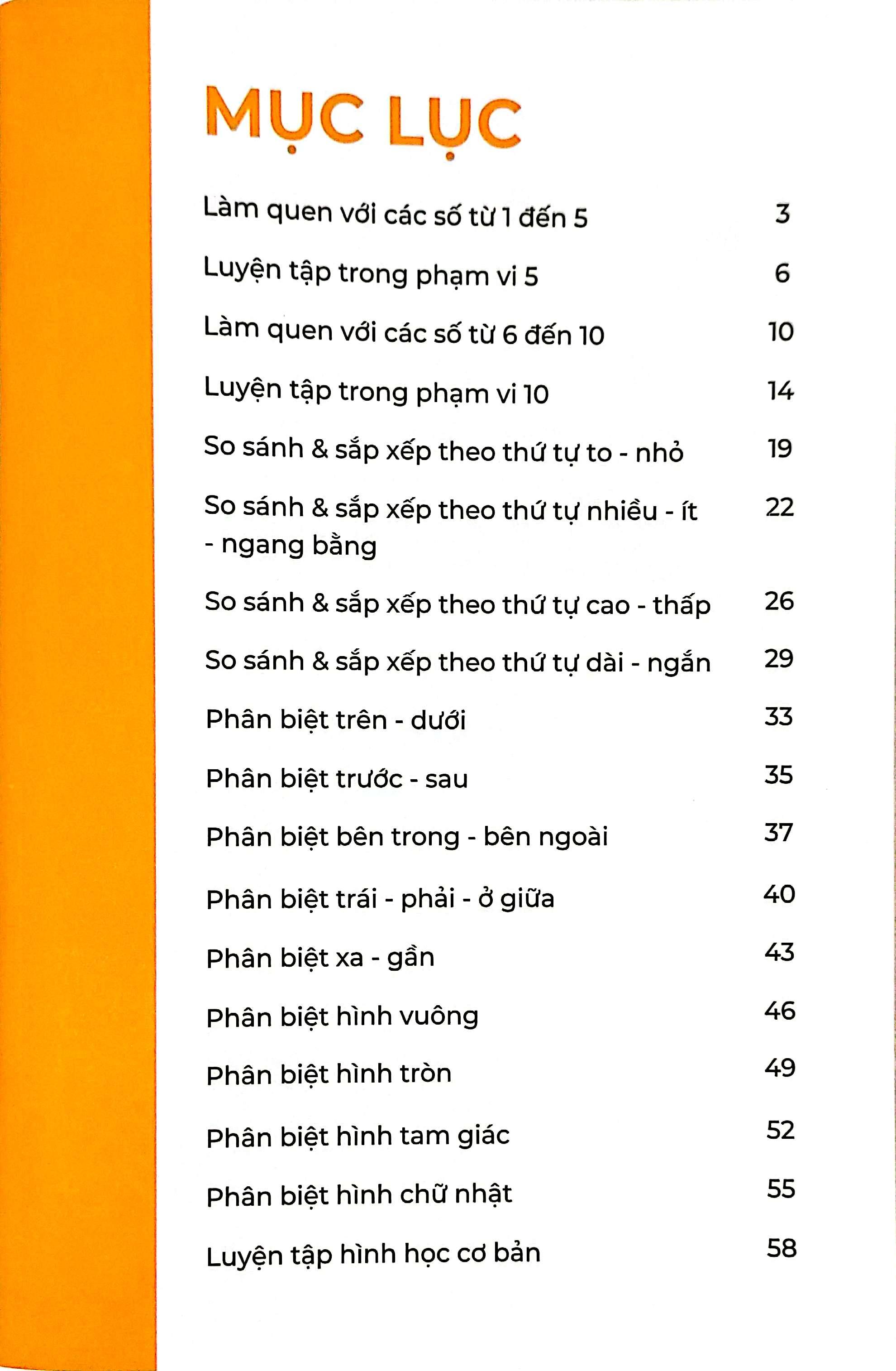 Sách - Bé Giỏi Toán - Phát Triển Toàn Diện Tư Duy Toán Học - Toán Tư Duy (Dành Cho Bé 3-6 Tuổi)