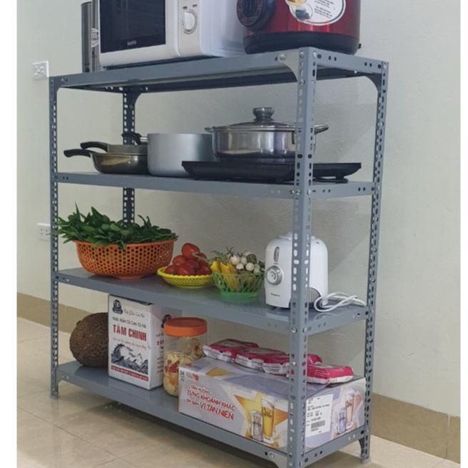 KỆ SẮT V LỖ 4 TẦNG RỘNG 30CM X DÀI 80CM X CAO 120CM,KỆ SẮT V LỖ ĐA NĂNG,LẮP GHÉP DỄ DÀNG