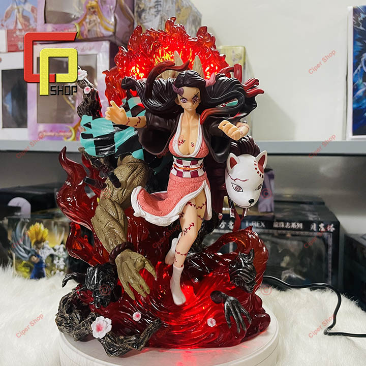 Mô hình Kamado Nezuko - Figure Nezuko Kimetsu no Yaiba - Có Led