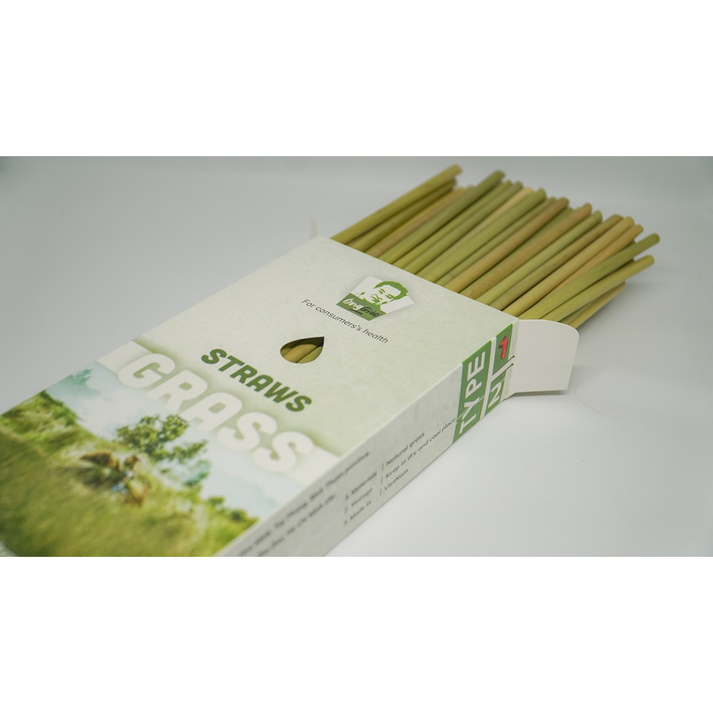 Ống Hút Cỏ Ông Giáo - Sản Phẩm Ống Hút Cỏ Bàng Khô - Grass Straws Viet Nam