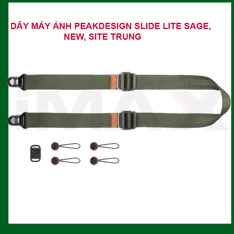 DÂY ĐEO MÁY ẢNH PEAKDESIGN SLIDE LITE SAGE, NEW, SITE TRUNG - HÀNG CHÍNH HÃNG