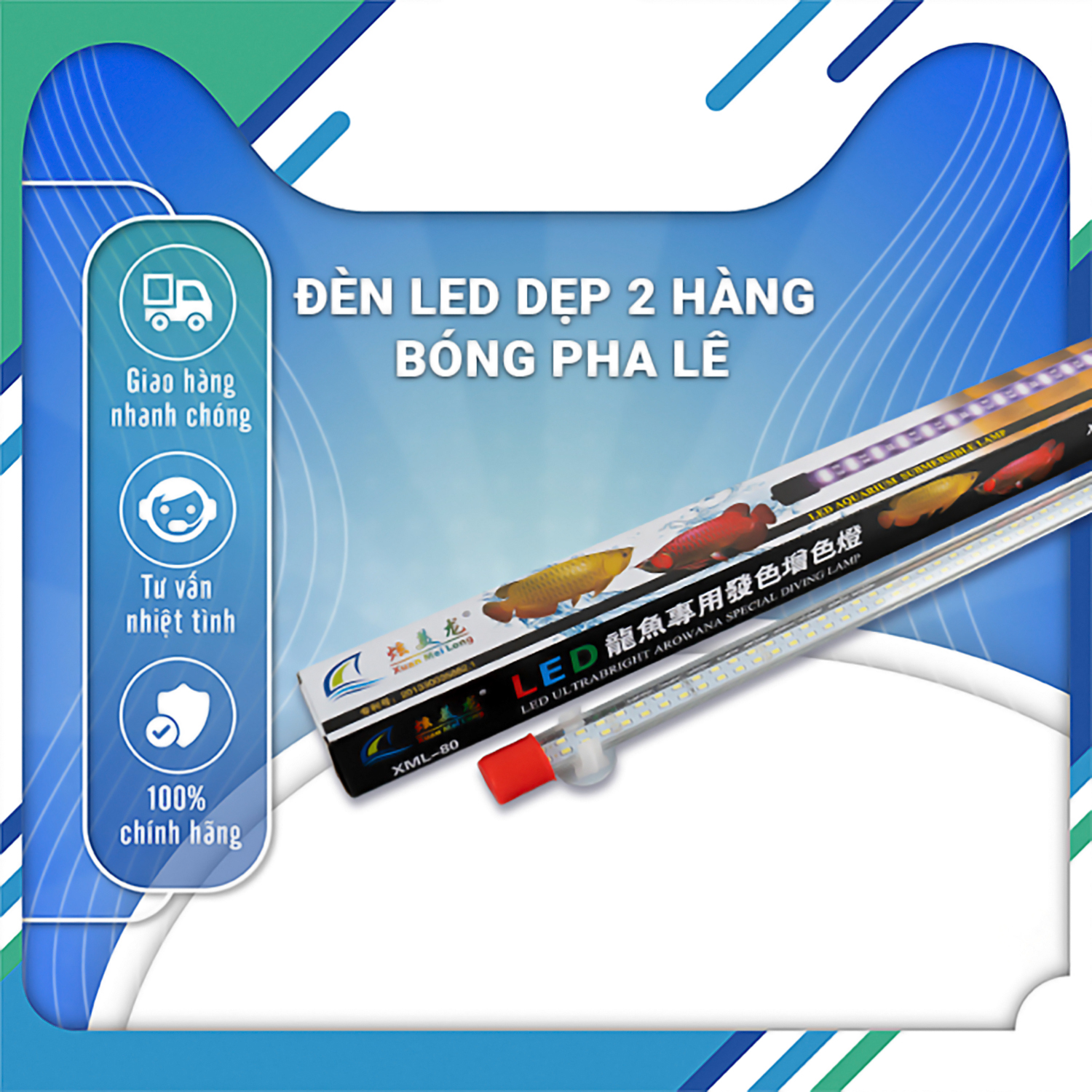 Đèn Led Chuyên Dụng Cho Cá Rồng XML-60 80 100 120