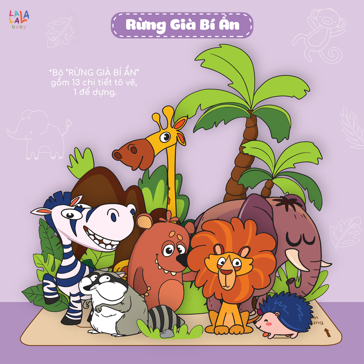 Đồ Chơi Tranh Gỗ Tô Màu Kèm Màu Nước, Cọ và Truyện Kể I Paint I Play! - Lalala Baby (Cho Bé Từ 3 Tuổi)