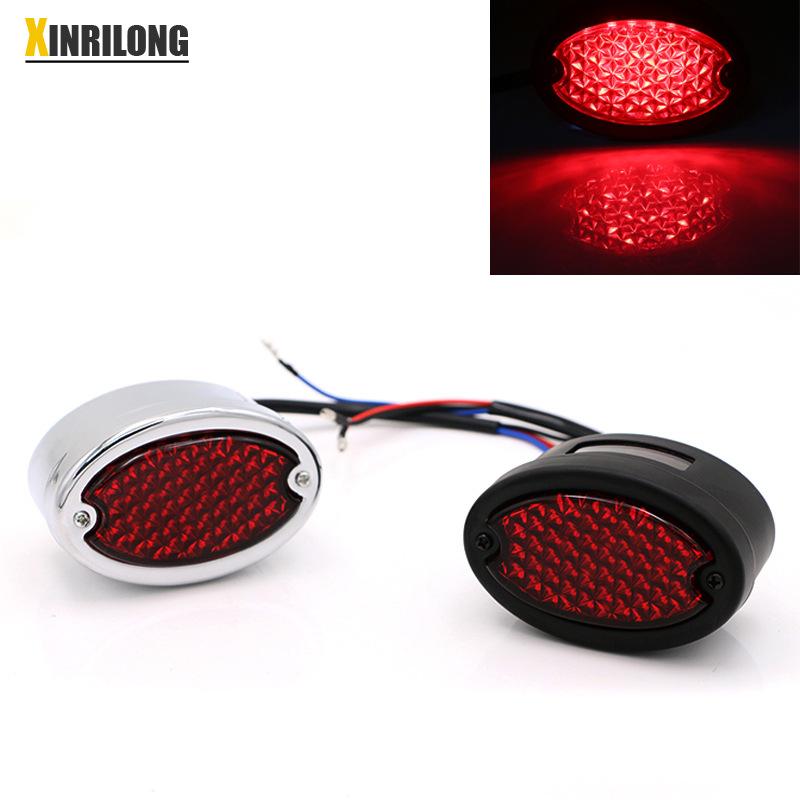 Thuận lợi nhất đèn hậu LED xe máy đèn hậu sửa đổi phong cách cổ điển đèn phanh hợp kim nhôm Đèn báo đèn hậu đa năng của Harley