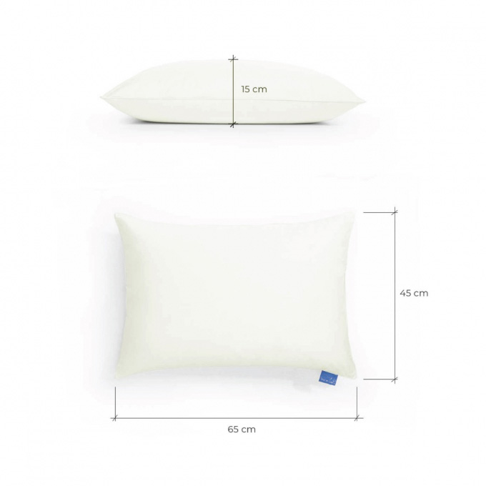 Gối bông tơ tằm MLiving Microfiber 45x65cm