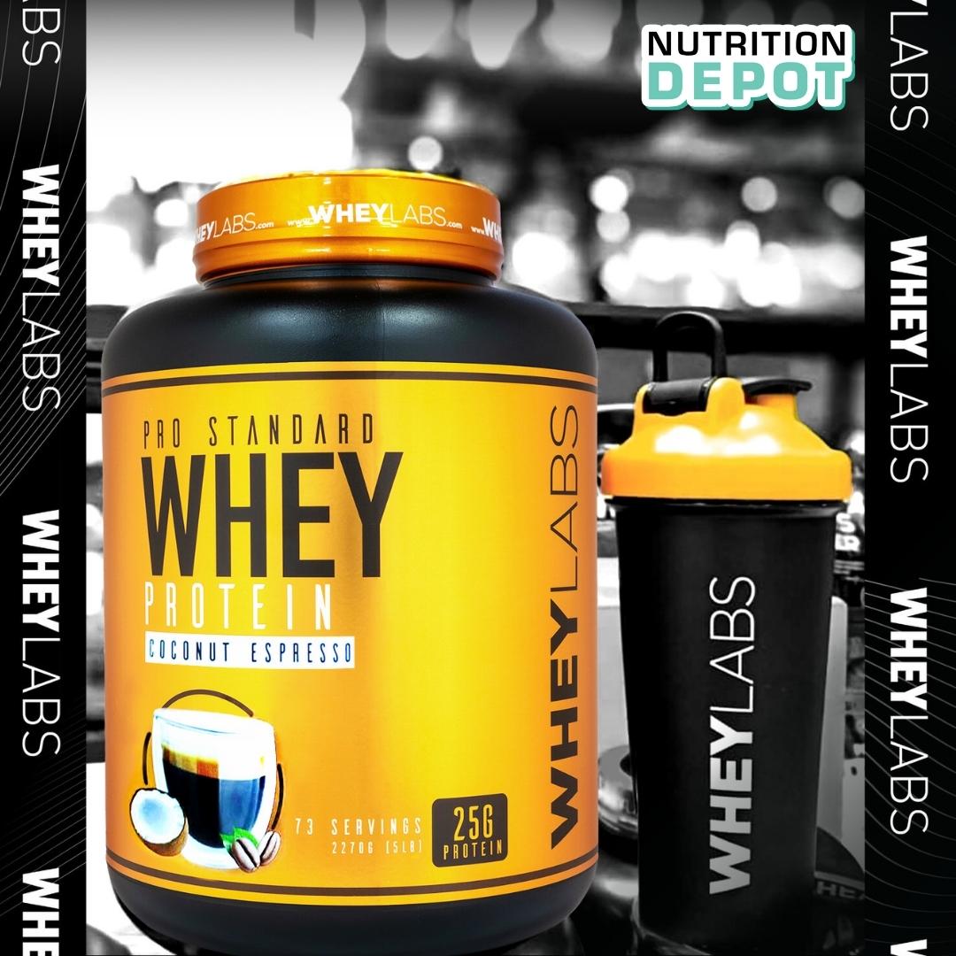 Sữa tăng cơ Wheylabs Pro Standard Whey Protein hũ 5lbs - TẶNG KÈM 1 WHEYLABS BCAA 30 lần dùng