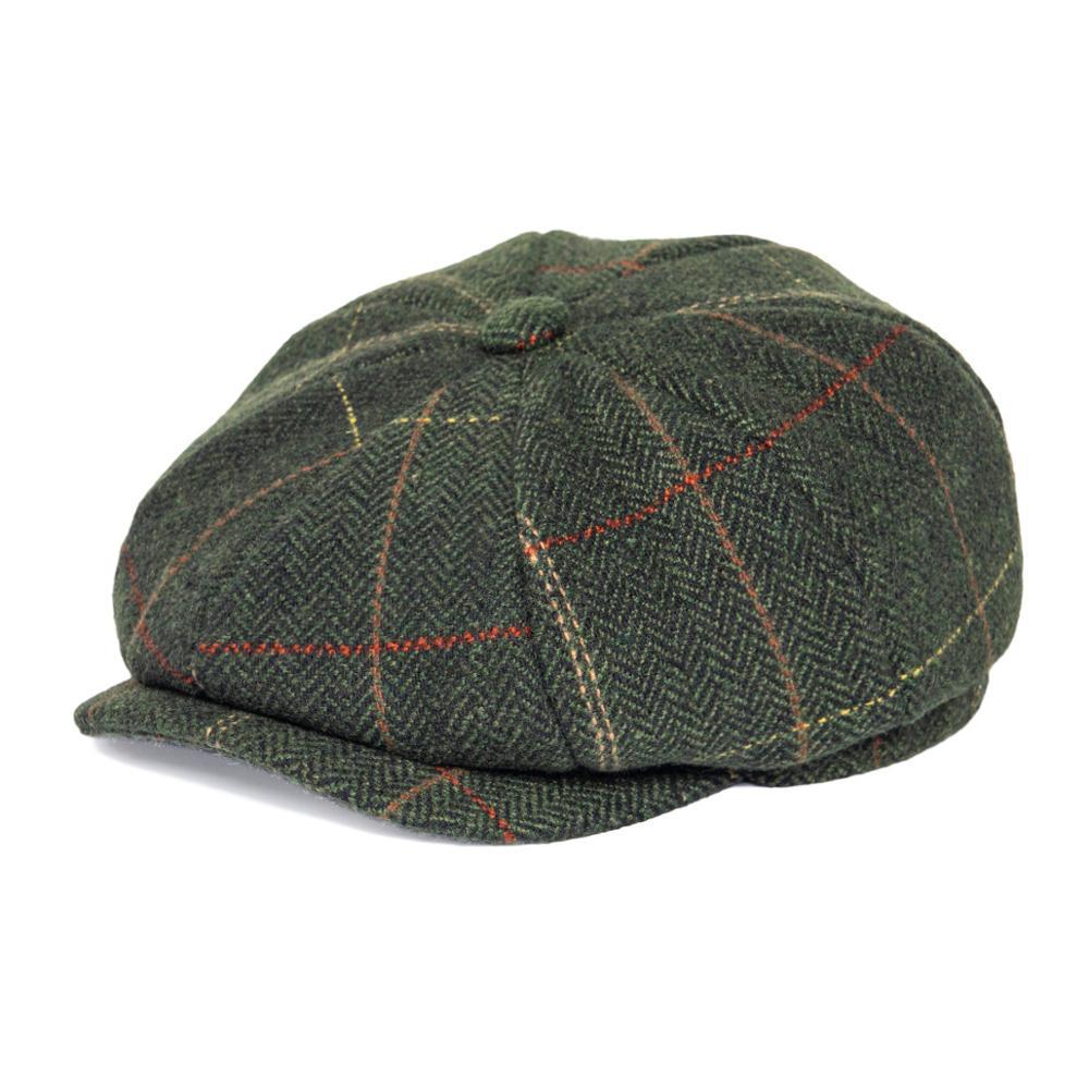 Feinion Newsboy Nắp Cho Nam Nữ 50% Len Tweed Dẹt Mũ Sừng Trâu Cabbies Driver Lá Xanh Lá Vàng 068