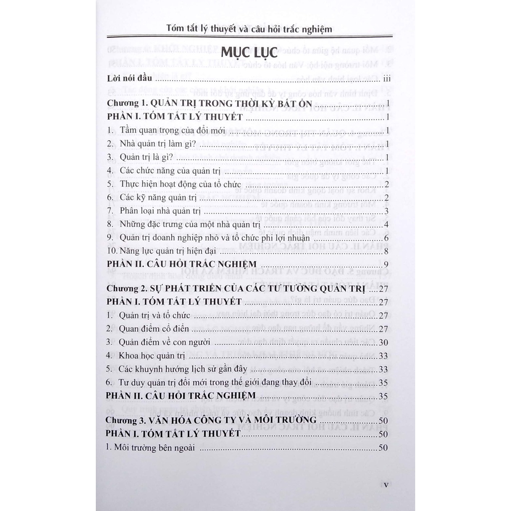 Quản Trị Học - Tóm Tắt Lý Thuyết Và Câu Hỏi Trắc Nghiệm