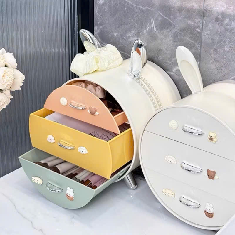 Kệ Đựng Mỹ Phẩm Để Bàn – Tủ Trang Điểm Mini – Hộp Lưu Trữ Nước Hoa &amp; Đồ Make Up - HÀNG CHÍNH HÃNG MINIIN