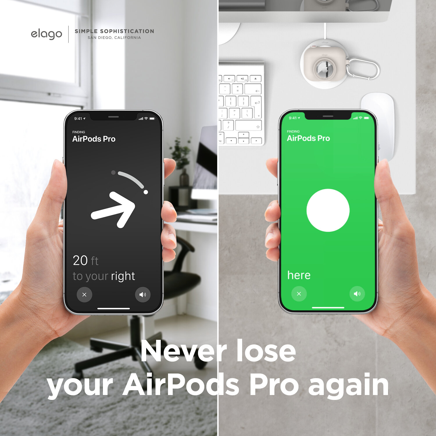 Ốp tai nghe Elago Snapshot cho Airpods Pro &amp; AirTag