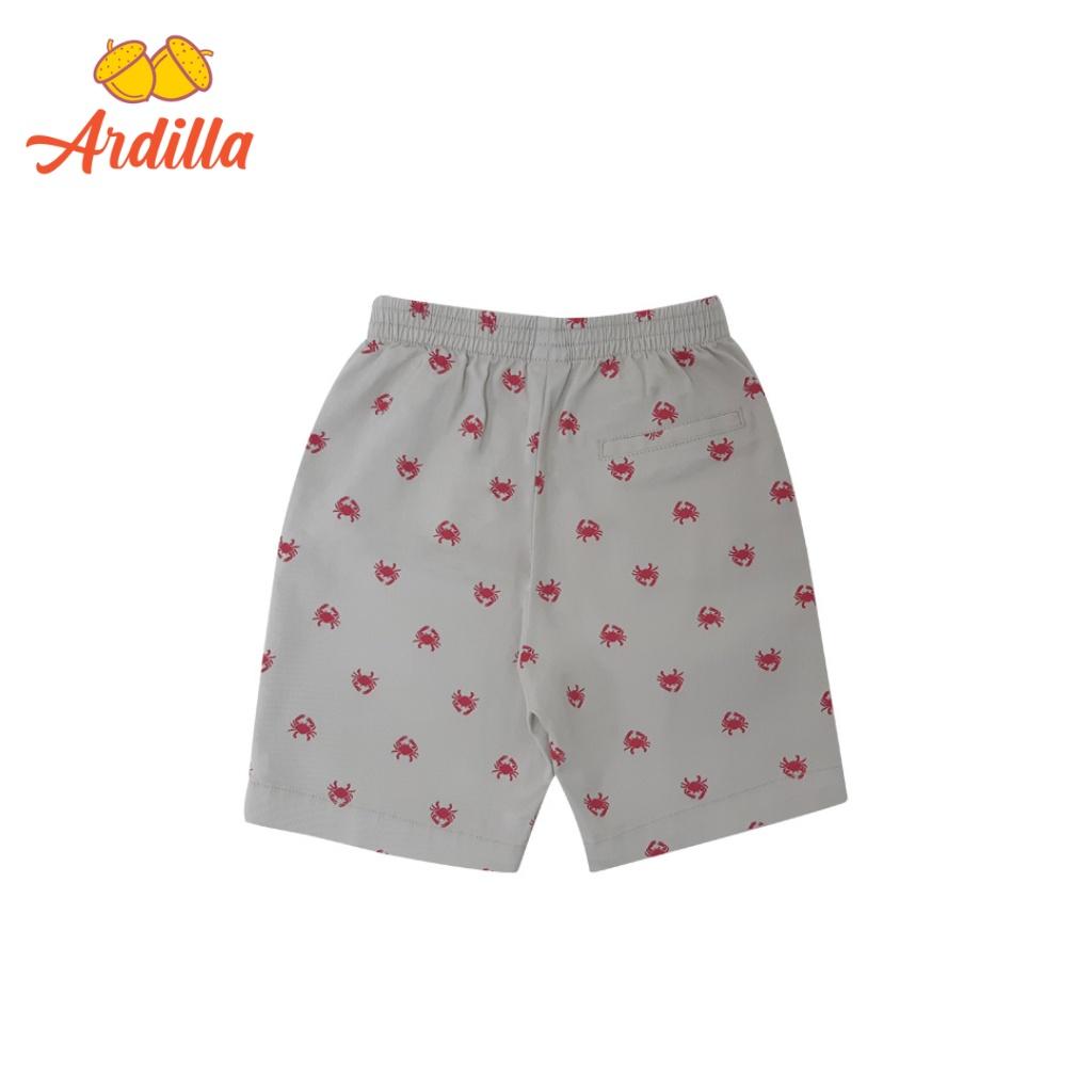 Quần Short Bé Trai ARDILLA Kaki Hoạ Tiết Xinh Xắn, Vải Cotton Co Giãn Tốt, Thoải Mái Vận Động Cho Bé 4-13 Tuổi KT172BS21