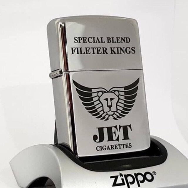 Bật lửa Zippo Chrome JET trơn (Chrome trắng bạc) - Zippo Fullbox