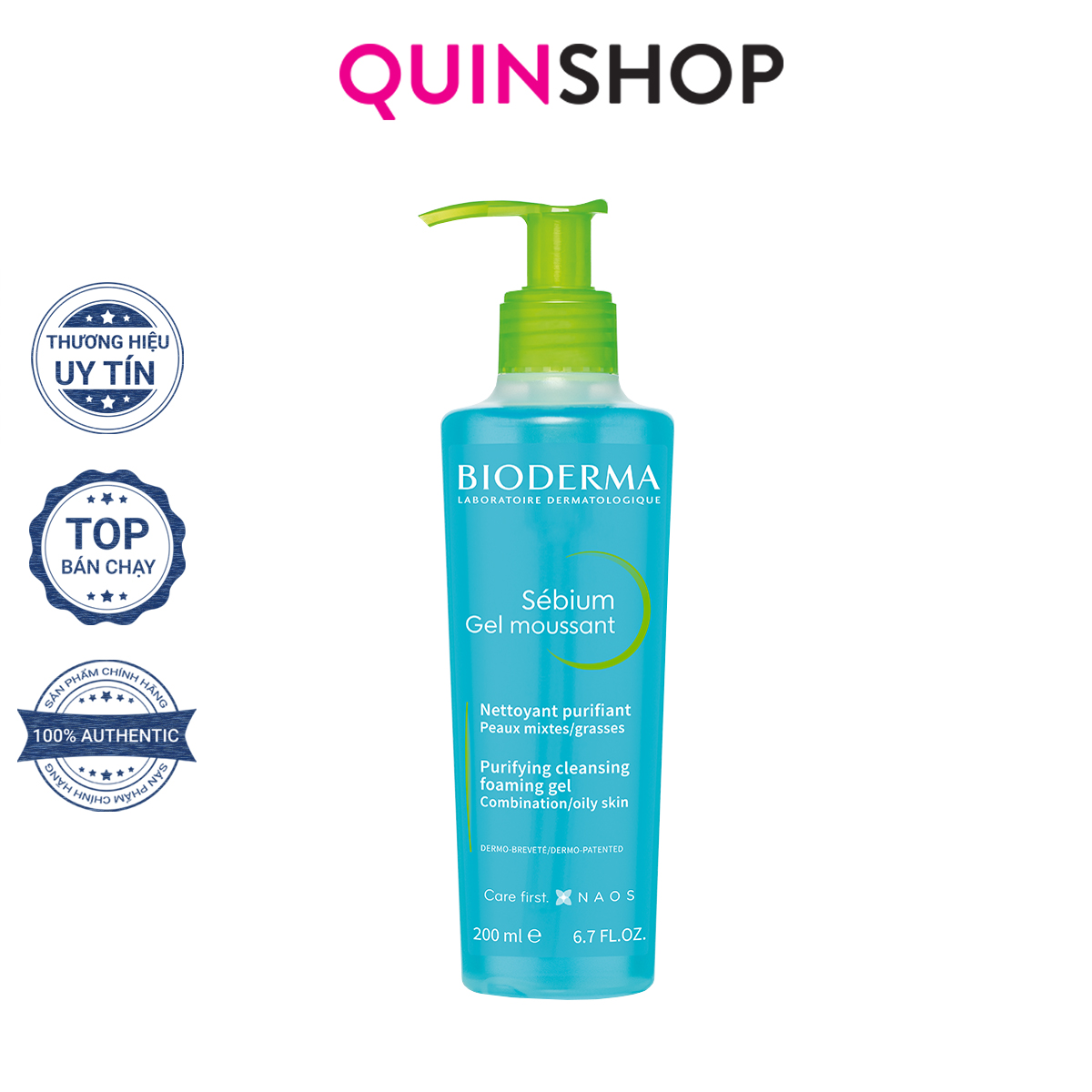 Gel Rửa Mặt Bioderma Purifying Cleansing Foaming Gel