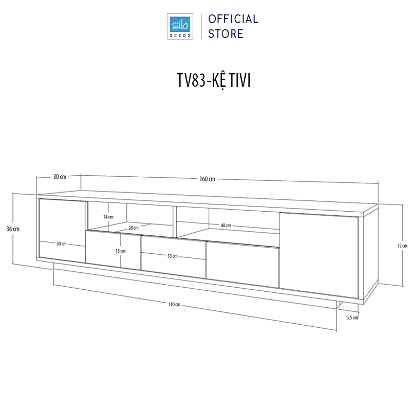 Kệ Tivi Và Bàn Trà Hiện Đại, Đa Năng Cho Phòng Khách SIB Decor