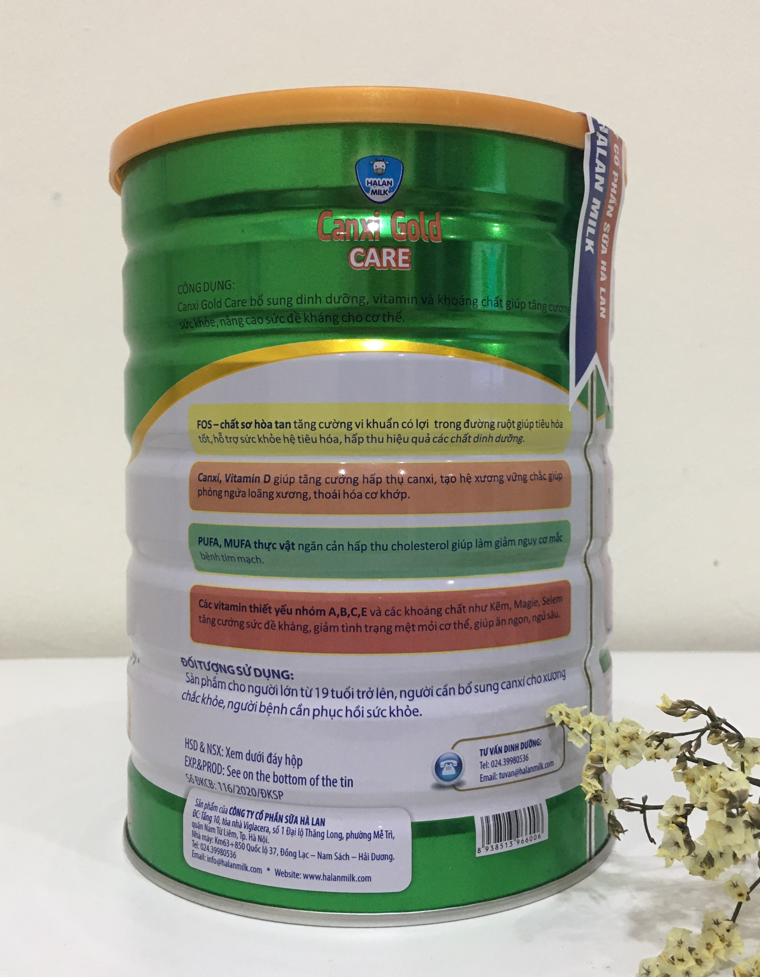 Sữa Canxi Gold Care - 900gr - Cho xương chắc khỏe Cho giấc ngủ ngon